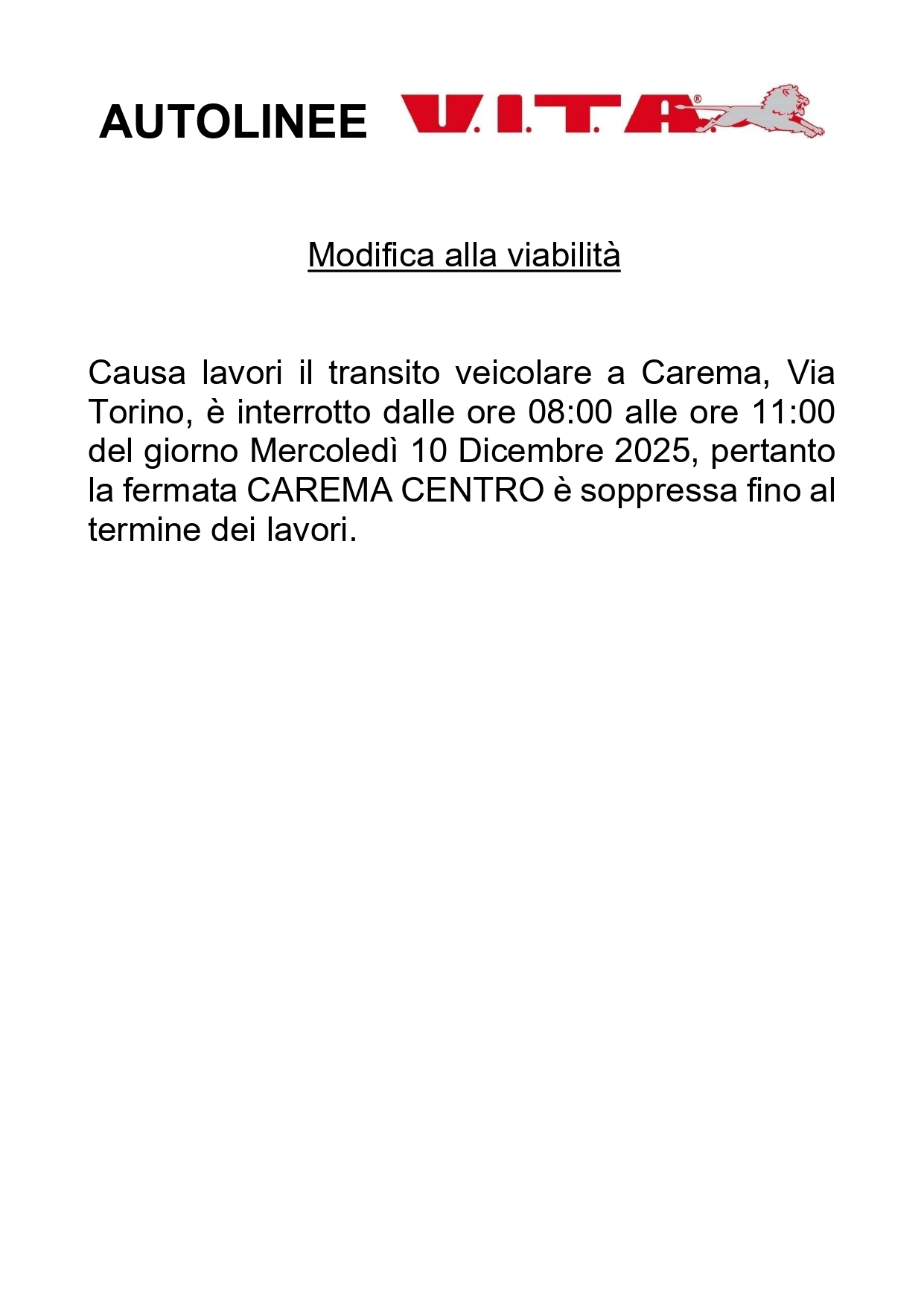 10/12/2025 Modifica viabilità Carema (SCADUTO)